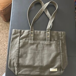 J. Stark Olive Green Tote Bag
